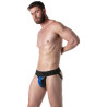 LEADER Jockstrap Brut Noir-Bleu